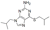 9-(2-methylpropyl)-6-(2-methylpropylsulfanyl)purin-2-amine Struktur