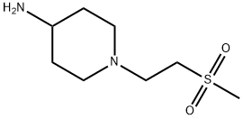 1-[2-(methylsulfonyl)ethyl]-4-piperidinamine(SALTDATA: 2HCl H2O) Struktur