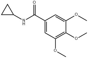 Benzamide, N-cyclopropyl-3,4,5-trimethoxy- Struktur