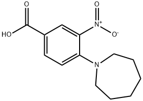 3-NITRO-4-(HEXAMETHYLENEIMIN-1-YL)BENZOIC ACID Struktur