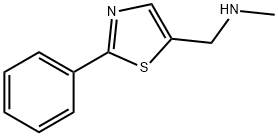 N-メチル-1-(2-フェニル-1,3-チアゾール-5-イル)メタンアミン 化學(xué)構(gòu)造式