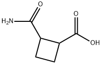 Cyclobutanecarboxylic acid, 2-(aminocarbonyl)- (9CI) Struktur