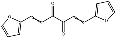 1,6-difuryl-1,5-hexadiene-3,4-dione Struktur