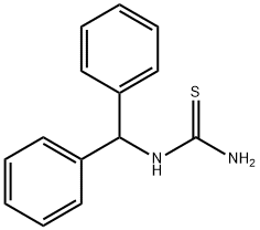 1-ベンズヒドリル-2-チオ尿素 化學(xué)構(gòu)造式