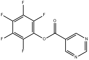 pentafluorophenyl pyrimidine-5-carboxylate Struktur