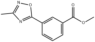 Methyl 3-(3-methyl-1,2,4-oxadiazol-5-yl)benzoate Struktur