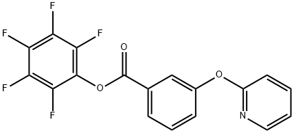 Pentafluorophenyl 3-(pyrid-2-yloxy)benzoate Struktur