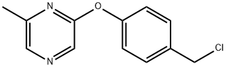 2-[4-(Chloromethyl)phenoxy]-6-methylpyrazine Struktur