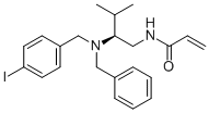 N-((S)-2-(N-(4-IODOBENZYL)-N-BENZYLAMINO)-3-METHYLBUTYL)ACRYLAMIDE Struktur