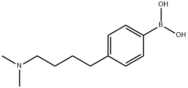 (4-[4-(DIMETHYLAMINO)BUTYL]PHENYL)BORONIC ACID Struktur