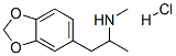 (+/-)-3,4-METHYLENEDIOXYMETHAMPHETAMINE HYDROCHLORIDE Struktur