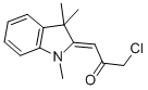 1-CHLORO-3-(1,3,3-TRIMETHYL-1,3-DIHYDRO-INDOL-2-YLIDENE)-PROPAN-2-ONE Struktur