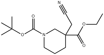 1,3-Piperidinedicarboxylic acid, 3-(cyanomethyl)-, 1-(1,1-dimethylethyl) 3-ethyl ester