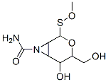 3-Oxa-7-azabicyclo[4.1.0]heptane-7-carboxamide,  5-hydroxy-4-(hydroxymethyl)-2-methoxythio-  (7CI) Struktur