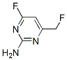 2-Pyrimidinamine, 4-fluoro-6-(fluoromethyl)- (9CI) Struktur