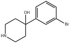 4-(3-BROMOPHENYL)-4-PIPERIDINOL Struktur