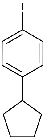 BENZENE, 1-CYCLOPENTYL-4-IODO- Struktur