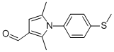 2,5-DIMETHYL-1-[4-(METHYLTHIO)PHENYL]-1H-PYRROLE-3-CARBALDEHYDE Struktur