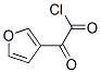 3-Furanacetyl  chloride,  -alpha--oxo- Struktur