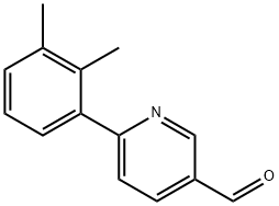 6-(2,3-DiMethylphenyl)-3-pyridinecarbaldehyde Struktur