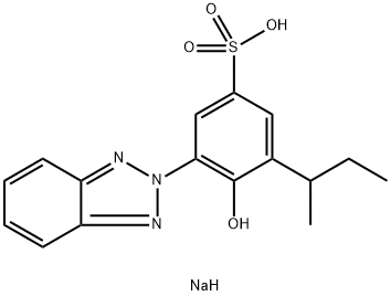 SODIUM BENZOTRIAZOLYL BUTYLPHENOL SULFONATE Struktur