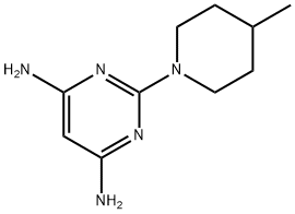 2-(4-METHYL-1-PIPERIDINYL)-4,6-PYRIMIDINEDIAMINE Struktur