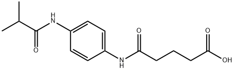 5-[4-(ISOBUTYRYLAMINO)ANILINO]-5-OXOPENTANOIC ACID Struktur