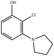 Phenol, 2-chloro-3-(1-pyrrolidinyl)- Struktur