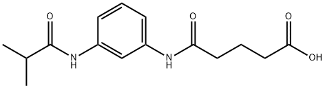 5-[3-(ISOBUTYRYLAMINO)ANILINO]-5-OXOPENTANOIC ACID Struktur