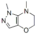 Pyrazolo[4,3-b][1,4]oxazine,  1,5,6,7-tetrahydro-1,7-dimethyl- Struktur