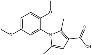 1-(2,5-DIMETHOXYPHENYL)-2,5-DIMETHYL-1H-PYRROLE-3-CARBOXYLIC ACID Struktur