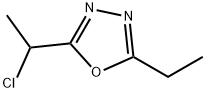 2-(1-chloroethyl)-5-ethyl-1,3,4-oxadiazole Struktur