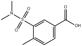 3-[(dimethylamino)sulfonyl]-4-methylbenzoic acid Struktur