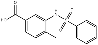 4-methyl-3-[(phenylsulfonyl)amino]benzoic acid Struktur