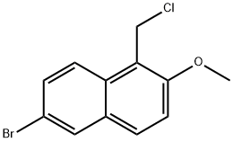 6-BROMO-1-(CHLOROMETHYL)-2-METHOXYNAPHTHALENE Struktur