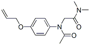 2-[acetyl-(4-prop-2-enoxyphenyl)amino]-N,N-dimethyl-acetamide Struktur