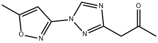 1-[1-(5-METHYLISOXAZOL-3-YL)-1H-1,2,4-TRIAZOL-3-YL]ACETONE Struktur