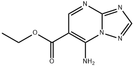 ETHYL 7-AMINO[1,2,4]TRIAZOLO[1,5-A]PYRIMIDINE-6-CARBOXYLATE Struktur