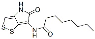 N-(4,5-Dihydro-5-oxo-1,2-dithiolo[4,3-b]pyrrol-6-yl)octanamide Struktur