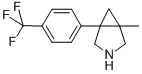 1-methyl-5-[4-(trifluoromethyl)phenyl]-3-azabicyclo[3.1.0]hexane Struktur