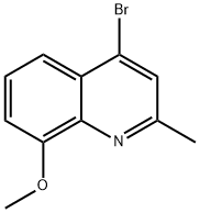 4-BROMO-8-METHOXY-2-METHYLQUINOLINE Struktur