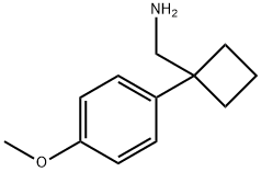 [1-(4-Methoxyphenyl)cyclobutyl]methylamine Struktur