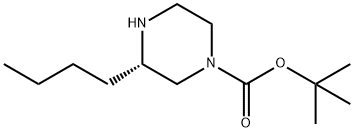 (S)-1-BOC-3-BUTYLPIPERAZINE Struktur