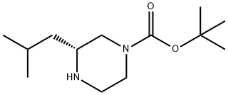 (R)-1-BOC-3-ISOBUTYLPIPERAZINE Struktur