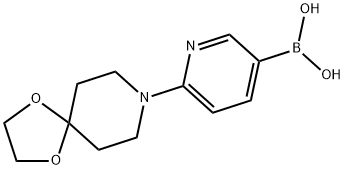 6-(1,4-DIOXA-8-AZASPIRO[4.5]DEC-8-YL)-3-PYRIDINYL BORONIC ACID Struktur