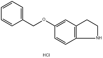 5-BENZYLOXY-INDOLINE HCL Struktur