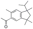 1-(2,3-dihydro-1,3,3,6-tetramethyl-1-(1-methylethyl)-1H-inden-5-yl)ethanone Struktur