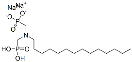 disodium dihydrogen [(tetradecylimino)bis(methylene)]diphosphonate Struktur