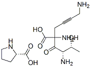 threonyl-(2,6-diamino-4-hexynoate)proline Struktur