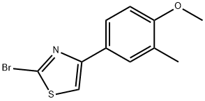 2-BROMO-4-(4-METHOXY-3-METHYLPHENYL)THIAZOLE Struktur